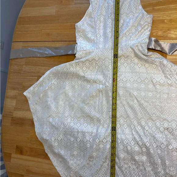 Flower Girl Dress Bonnie Jean Girls sz 12 hi low Easter Pageant Fairy Princess - Picture 7 of 11